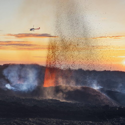 Volcan , éruption 2017